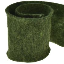 daiktų Veltinio juosta vilna juostelė craft veltinio veltinio ritinėlis tamsiai žalias 15cm 5m