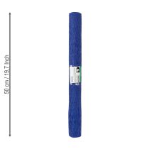 daiktų Gėlių krepinis popierius tamsiai mėlynas 50x250 cm