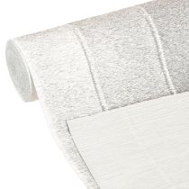 daiktų Gėlių krepinis popierius, sidabrinis, 50x250 cm