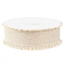 daiktų Balto aukso dekoratyvinė juostelė su kutais W40mm L15m