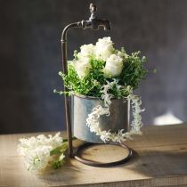 daiktų Sodo dekoravimo metalinė vazonėlis su čiaupu Ø16,5cm H42cm
