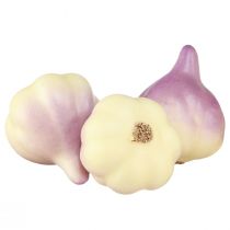 daiktų Daržovių puošmena česnakai geltonai violetiniai tinklelyje Ø4,5cm 12 vnt