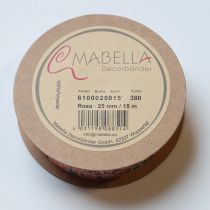 daiktų Dovanų juostelė su gėlių raštu žaismingoms dovanoms ir rankdarbiams, 2,5 cm pločio, 15 m ilgio