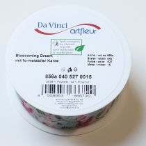 daiktų Gėlių rašto dovanų juostelė elegantiškam dovanų pakavimui, 15 m