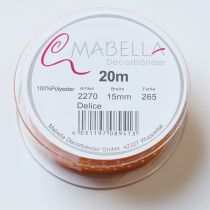 daiktų Dovanų juostelė su taškeliais elegantiškam dovanų pakavimui, 1,5 cm pločio, 20 m ilgio