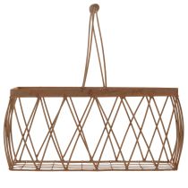 daiktų Vielinis krepšelis, metalinis, rūdžių imitacijos, 28x13,5x14 cm, 2 vnt.