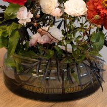 daiktų Stiklinis dubuo plaukiojantis dubuo dekoratyvinis dubuo Ø24cm A10cm