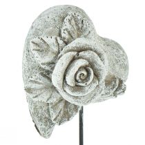 daiktų Kapo kamščio širdis memorialinis kamštis rožių lietinis akmuo 5,5cm 6 vnt