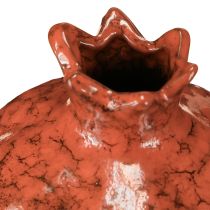 daiktų Dekoratyvinė granato vaza, keraminė, raudonai ruda, Ø10,5 cm, aukštis 12 cm