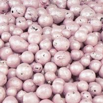 daiktų Briliantiniai dekoratyviniai karoliukai 4mm - 8mm molio granulės rožinės spalvos 1l