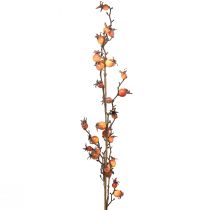 daiktų Erškėtuogių šakelės geltona/oranžinė dirbtinė šakelė erškėtuogių puošmena L95cm