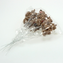 daiktų Velykiniai zuikiai ant vielos, asorti, 5cm - 7cm 20 vnt