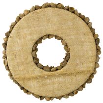 daiktų Natūralus vainikas, rudens puošmena, gilės, durų vainikas, sienos vainikas, „pasidaryk pats“, Ø30cm