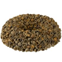 daiktų Natūralus vainikas, rudens puošmena, gilės, durų vainikas, sienos vainikas, „pasidaryk pats“, Ø30cm