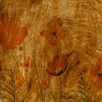 daiktų Medinės lėkštės Gėlės Butterfly Natural Pink Ø15cm 3vnt