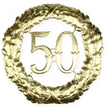 Jubiliejinis numeris 50 aukso Ø40cm