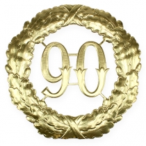 Jubiliejinis numeris 90 aukso Ø40cm