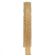 daiktų Džiuto juostelė Kaimiška dekoratyvinė juostelė Džiuto Natural Gold 12mm 10m