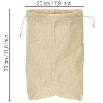 daiktų Džiuto maišelis 20×10 cm, aukštis 30 cm, dovanų maišelis