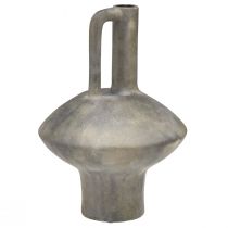 daiktų Keraminis vazos ąsotis antikvarinės išvaizdos keraminės pilkos rūdys H27cm