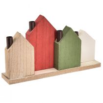 daiktų Žvakių laikiklis Advento vainiko lazdelės žvakės nameliai 35cm H20cm