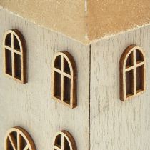 daiktų Žvakių laikiklis Kalėdinis namelis lazdinėms žvakėms 14,5cm 2vnt