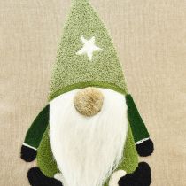 daiktų Dekoratyvinė pagalvėlė su gnome dekoratyvine pagalvėlė žalia smėlio spalvos 40×40cm