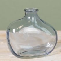 daiktų Maža stiklinė vaza, skaidri, moderni, mini, mėlyna, 11 × 6 × 10 cm, 3 vnt.