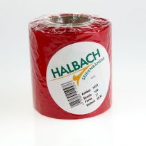 daiktų Šventinė vainiko juostelė, raudona, šilko imitacijos, 100 mm pločio, 25 m ilgio, dekoratyvinė juostelė, kaspino juostelė, dovanų juostelė, kalėdinė dekoracija