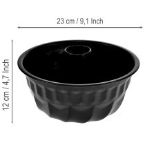 daiktų Virtuvės dekoracija, juoda torto forma, metalinė, Ø23 cm