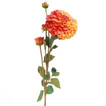 daiktų Dirbtinės jurginų dekoratyvinės gėlės oranžinės raudonos Ø10 L80cm 2vnt