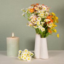 daiktų Dirbtinės ramunėlės kaip gėlių puokštė natūraliai ir lengvai prižiūrimai dekoracijai, 28 cm, 3 vnt.