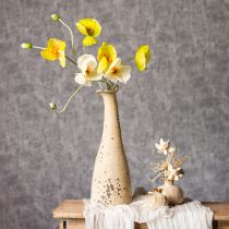 daiktų Dirbtinių aguonų dekoracija svetainėms ir biurams, 95 cm