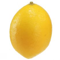 daiktų Dekoratyvinis dirbtinių citrinų rinkinys, geltonas 4,5 cm x 6,5 cm - 12 vnt. pakuotė, apgaulingai tikroviški dirbtiniai vaisiai stalo dekoravimui ir rankdarbiams