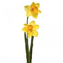 Dirbtiniai narcizai Silk Flowers Yellow 2 gėlės 61cm