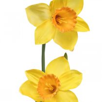 Dirbtiniai narcizai Silk Flowers Yellow 2 gėlės 61cm
