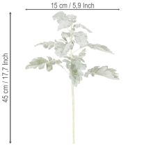 daiktų Dirbtinė Senecio šakelė (ragwort), įmantriai pagaminta, 45 cm, 3 dalys