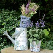 Dirbtinių levandų puokštė, dekoratyvinė violetinė levanda, šilkinės gėlės