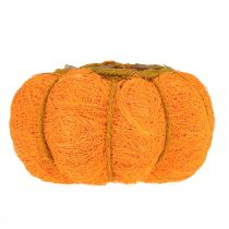 daiktų Moliūgų vazonas oranžinis/gelsvai žalias iš sizalio Ø15cm H9cm