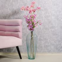 daiktų Dirbtinė Clematis šakelė, ilgaamžė stalo dekoracija, 110 cm, 3 dalys