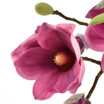 daiktų Dirbtinė gėlė magnolijos šakelė, magnolijos rausva 92cm
