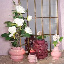 daiktų Žibintas su lapų motyvu, maitinamas saulės energija, atmosferiniam lauko apšvietimui, 25 cm