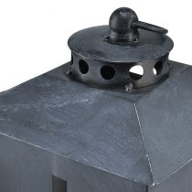 daiktų Žibintų kapo šviesos skersinis langas metalinis antikvarinis pilkas 13 x 27cm