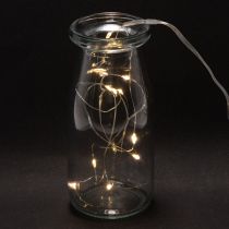 daiktų Baterijomis maitinamos lempučių girliandos, skirtos naudoti patalpose, šiltai balta, 10 LED, 1 m ilgio, 6 vnt.