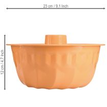 daiktų Metalinė dekoratyvinė kepimo forma Bundt tortui oranžinė Ø23cm A12cm