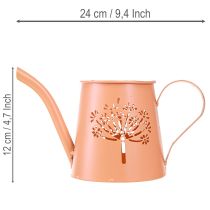 daiktų Metalinės dekoratyvinės laistytuvės, oranžinės kiaulpienės rašto, arbatinės žvakutės, 12 cm, 2 vnt.