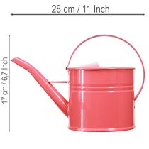 daiktų Metalinis dekoratyvinis laistytuvas, rožinis gėlių vazonas, 1,25 l, vidaus/lauko, balkonui
