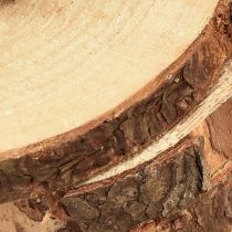 daiktų Mini medžio diskas su žieve natūralaus medžio apdaila Ø8-9cm 9vnt