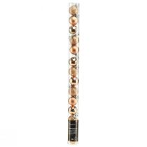 daiktų Mini kalėdiniai eglutės rutuliai bronziniai nedūžtantys Ø3cm H3,5cm 14vnt