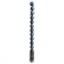 daiktų Mini kalėdiniai rutuliukai mėlyni nedūžtantys mišinys Ø3cm 14 vnt